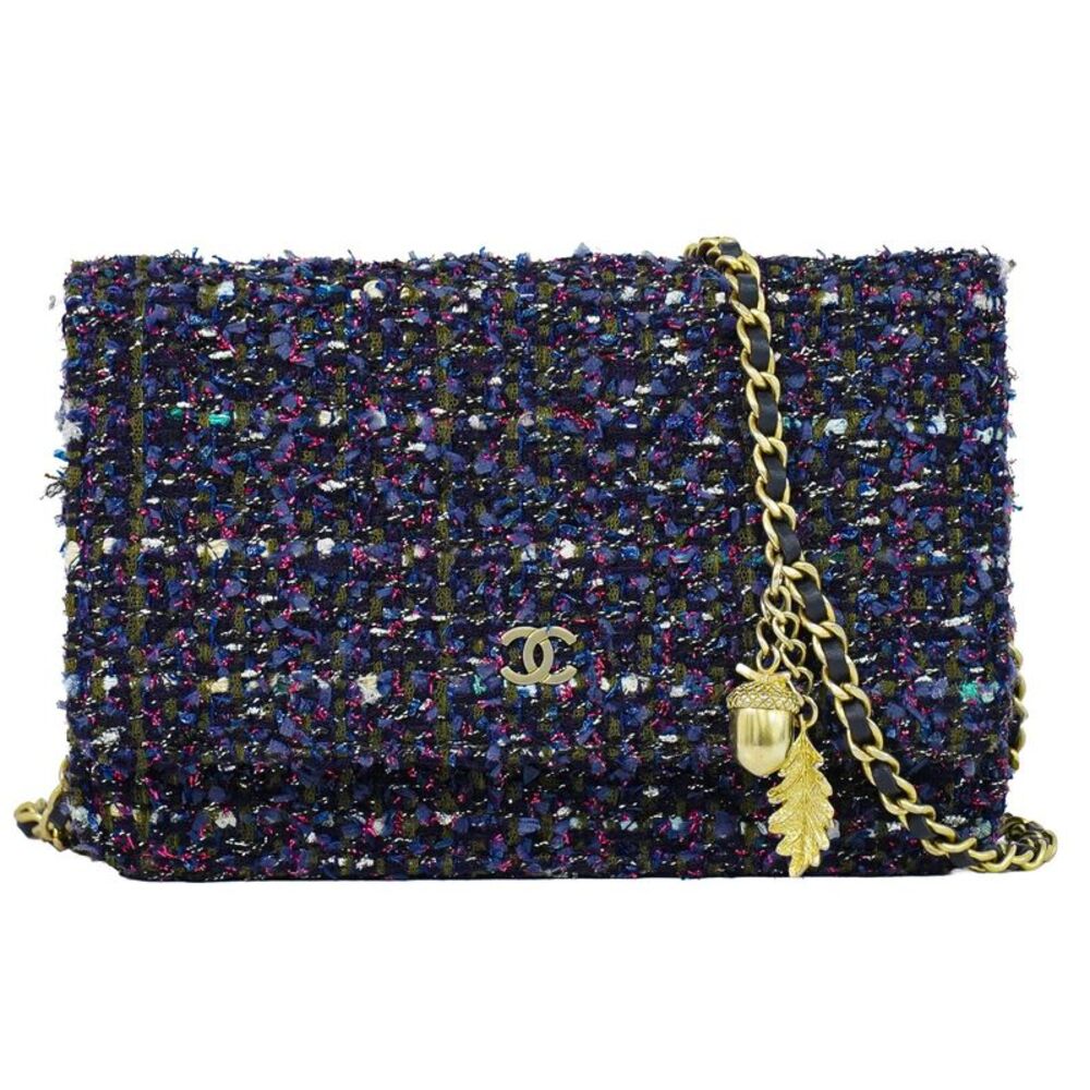 Chanel Wallet On Chain Tweed Multicolour Tweed Shoulder Bag Bag
